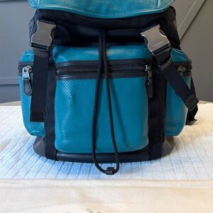 Coach Terrain Trek Seagreen/Teal Men’s Backpack - Includes Coach Dust Bag